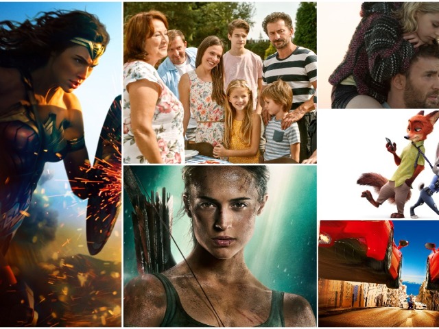 wonder woman, ženy v behu, zootropolis, tomb raider,