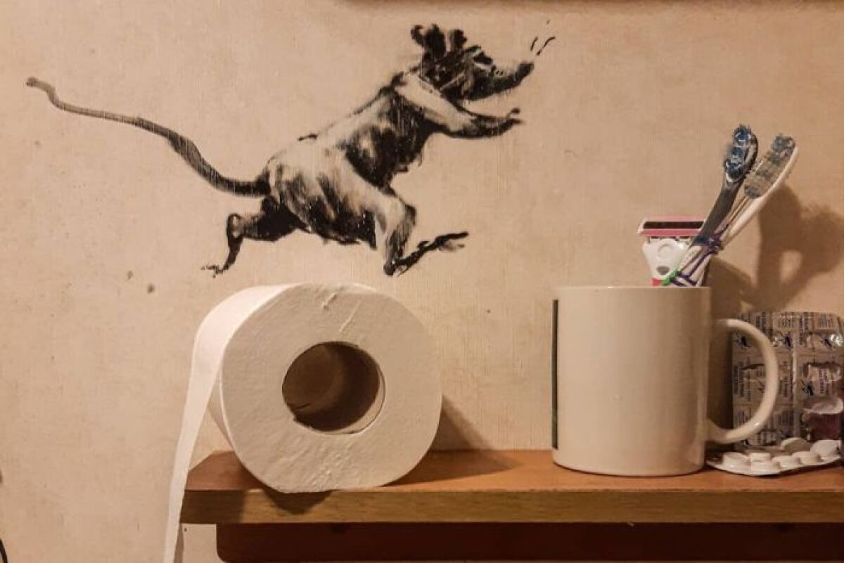 Banksy - krysa - instagram