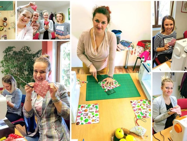 Katarína Berceli Olesová organizuje kurzy šitia.