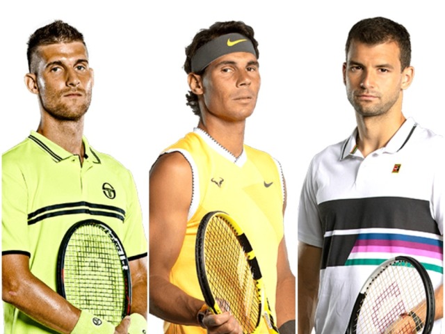Martin Kližan, Rafael Nadal, Grigor Dimitrov