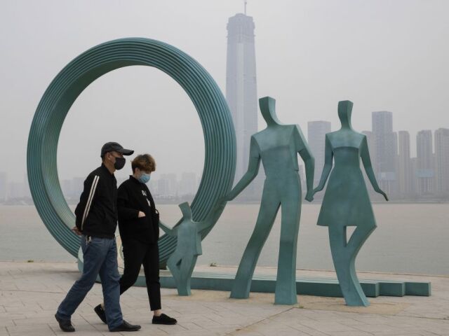 koronavírus, Covid-19, socha, Wuhan, Wu chan,