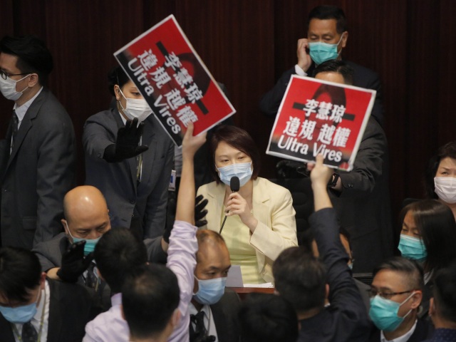 Hongkong protest demonštrácia
