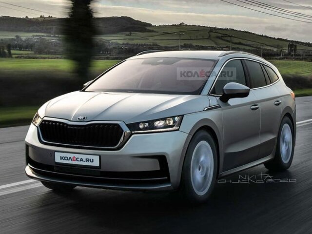 Škoda Enyaq - neoficiálna ilustrácia 2020
