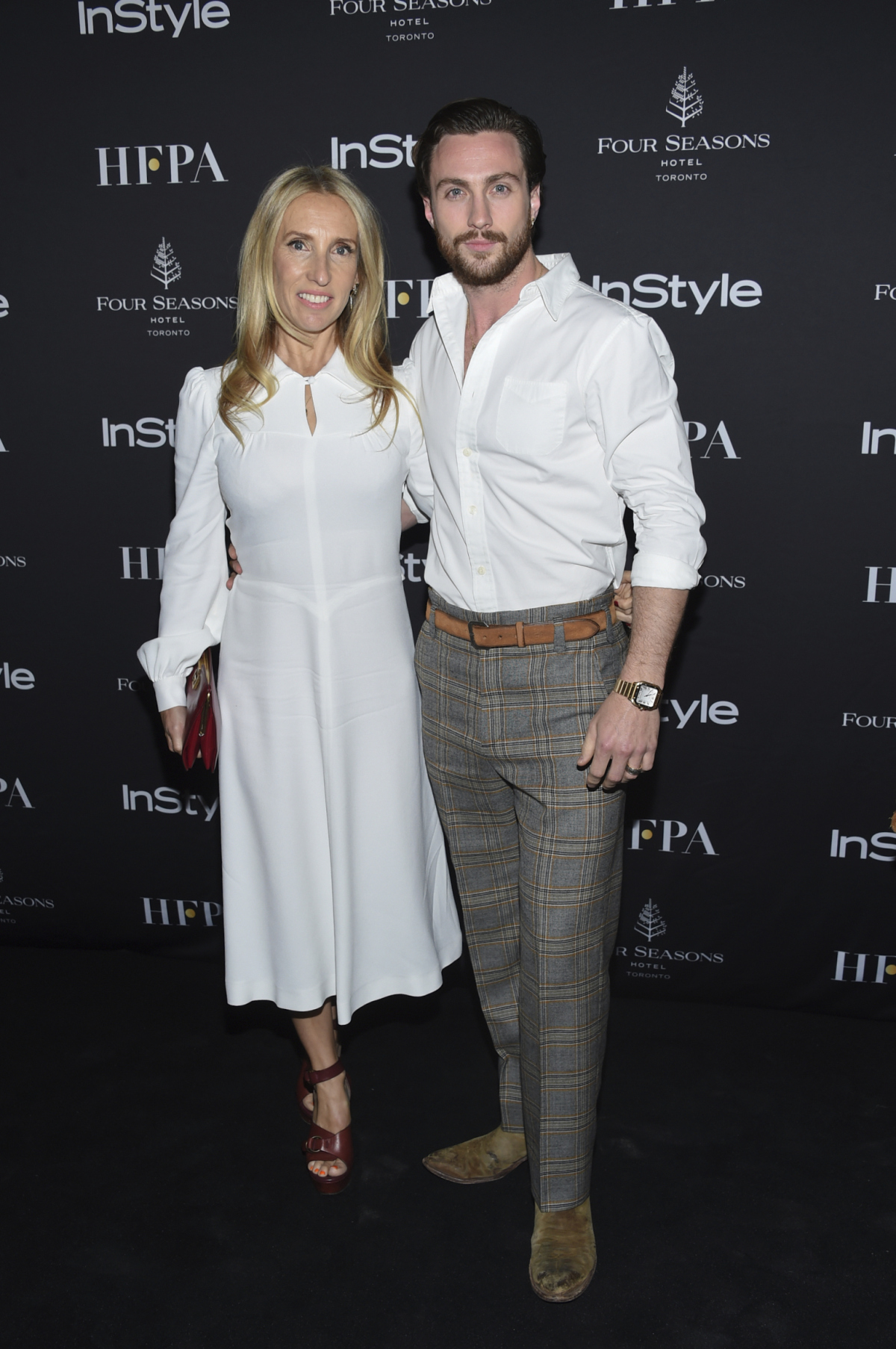 Herec Aaron Taylor-Johnson a jeho manželka Sam Taylor-Johnson na zábere z roku 2018.