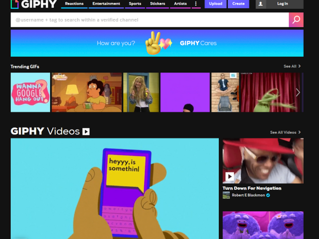 Facebook, GIPHY, GIF, animácia