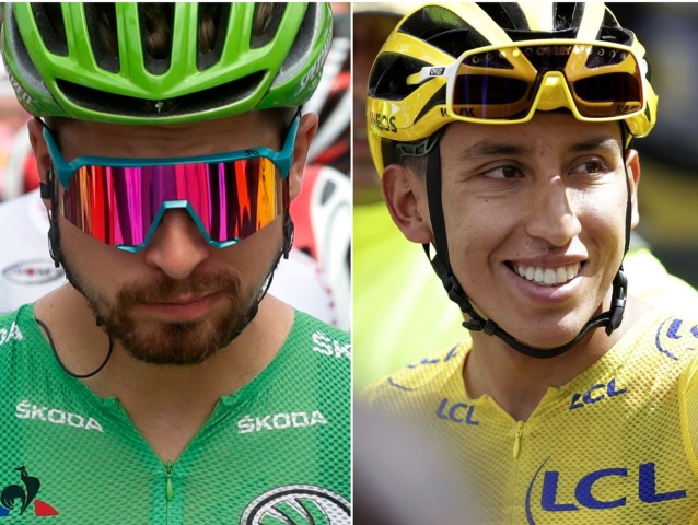 Peter Sagan, Egan Bernal, Chris Froome
