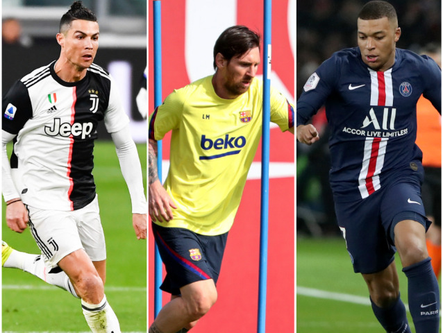 Ronaldo, Messi, Mbappé