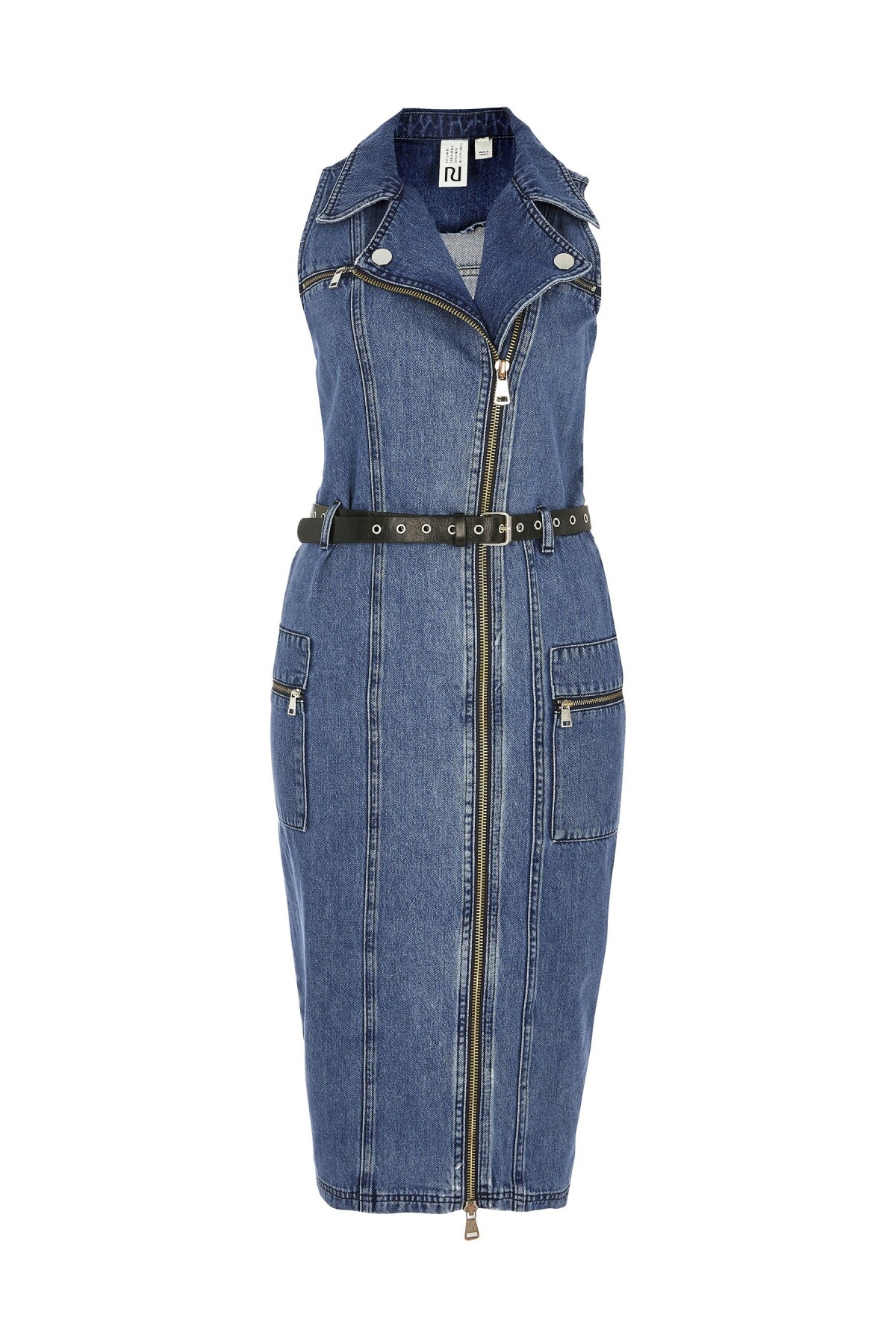Denimové šaty River Island, predávajú sa za 79 eur. 