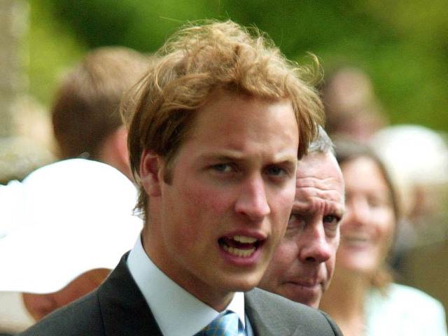 Princ William na zábere z roku 2005 - s ešte pomerne bujnou hrivou.
