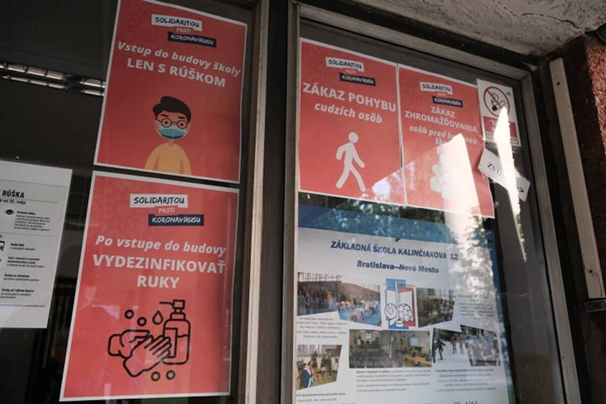 príchod do školy, ZŠ Kalinčiakova v Bratislave