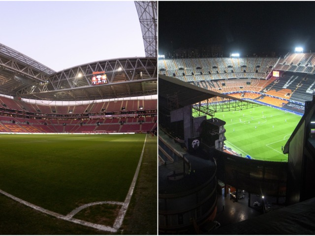 Galatasaray, Valencia, štadióny
