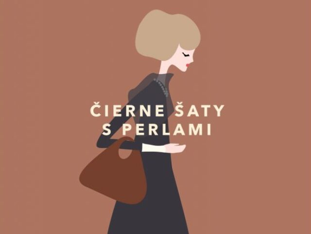cierne saty s perlami