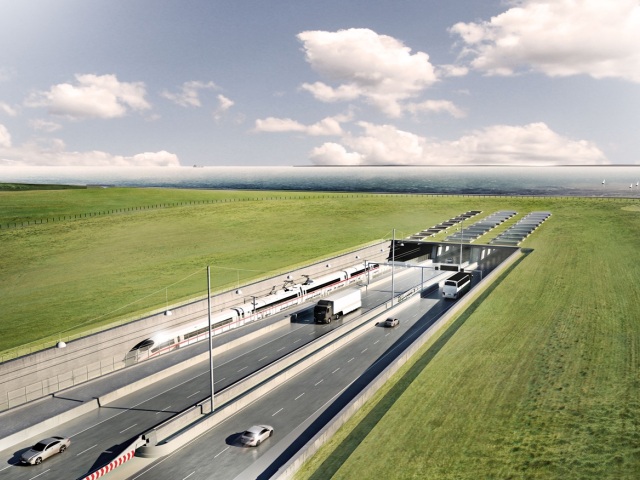 podmorský tunel, vizualizácia, Nemecko, Dánsko, prepojenie