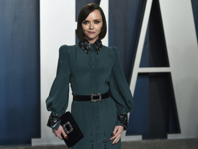 Herečka Christina Ricci na archívnom zábere z Vanity Fair Oscar Party.
