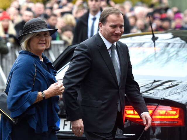 Švédsky premiér Stefan Löfven s manželkou Ullou