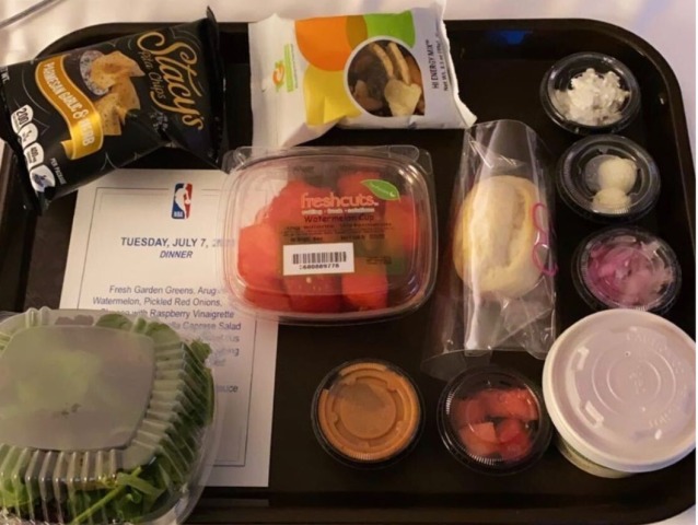 NBA, menu