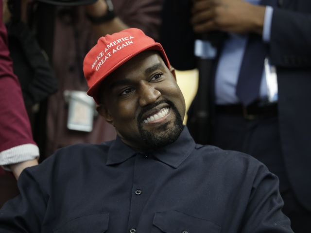 Rapper Kanye West na archívnom zábere.