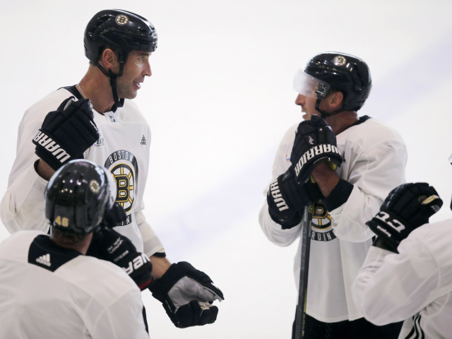 USA hokej NHL Boston Bruins tréning