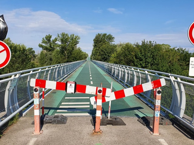 zábrany na Cyklomoste slobody