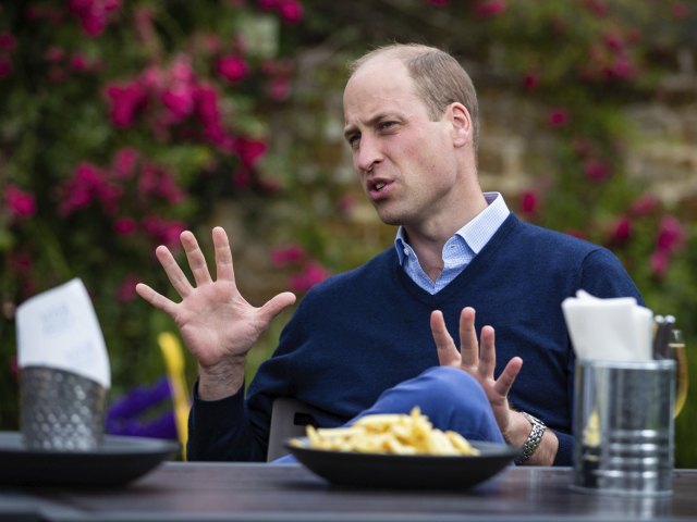 Princ William na archívnom zábere.