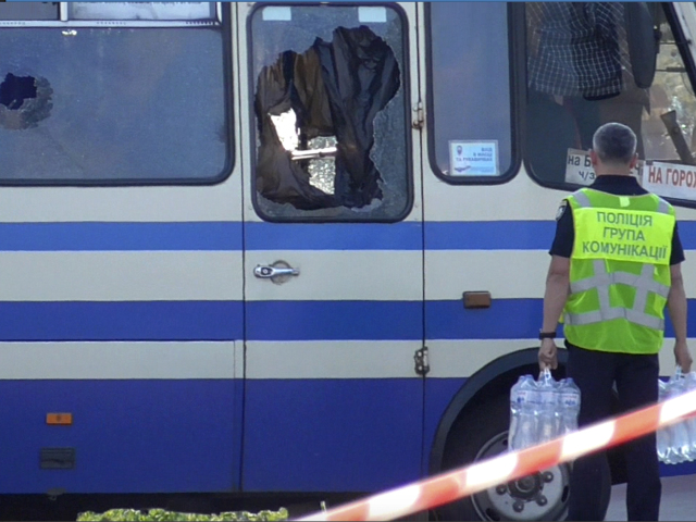 ukrajina rukojemníci autobus