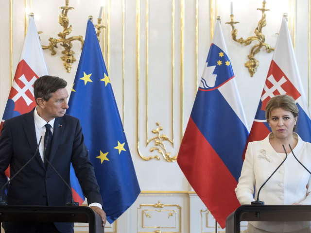 Zuzana Čaputová a slovinský prezident Borut Pahor
