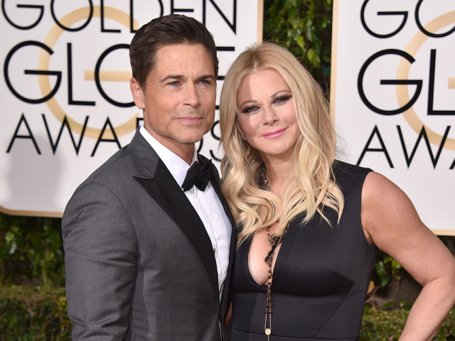 Herec Rob Lowe a jeho manželka Sheryl Berkoff.