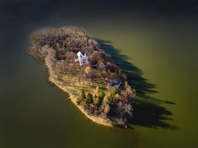 Slanický ostrov, Oravská priehrada