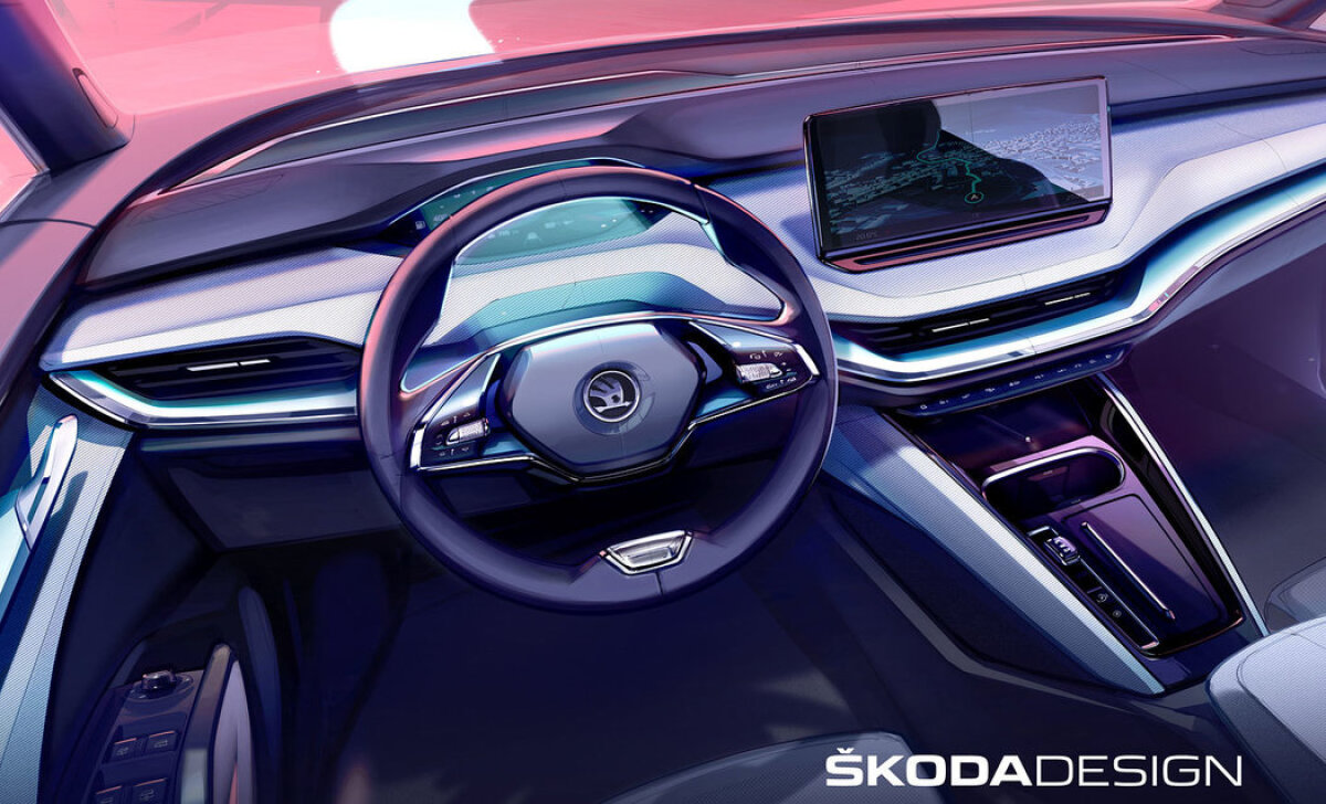 Škoda Enyaq - skica 2020