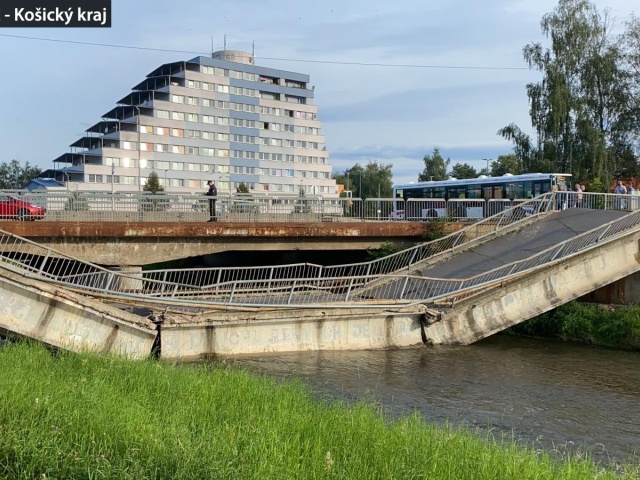 Spišská Nová Ves - zrútený most
