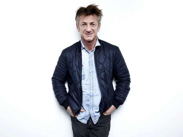 Herec Sean Penn na zábere z roku 2018. 