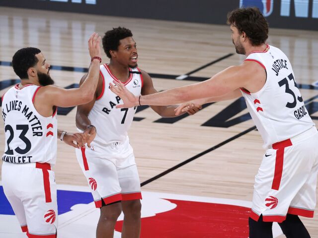 Marc Gasol, Fred VanVleet, Kyle Lowry