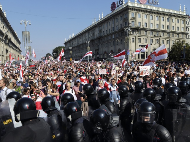 bielorusko minst protest demonštrácia