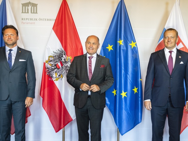 Rakúsko SR ČR Grafenegg Kollár Sobotka Vondráček S3 Stretnu