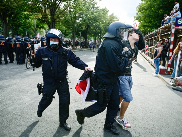 Virus Outbreak Germany Protests