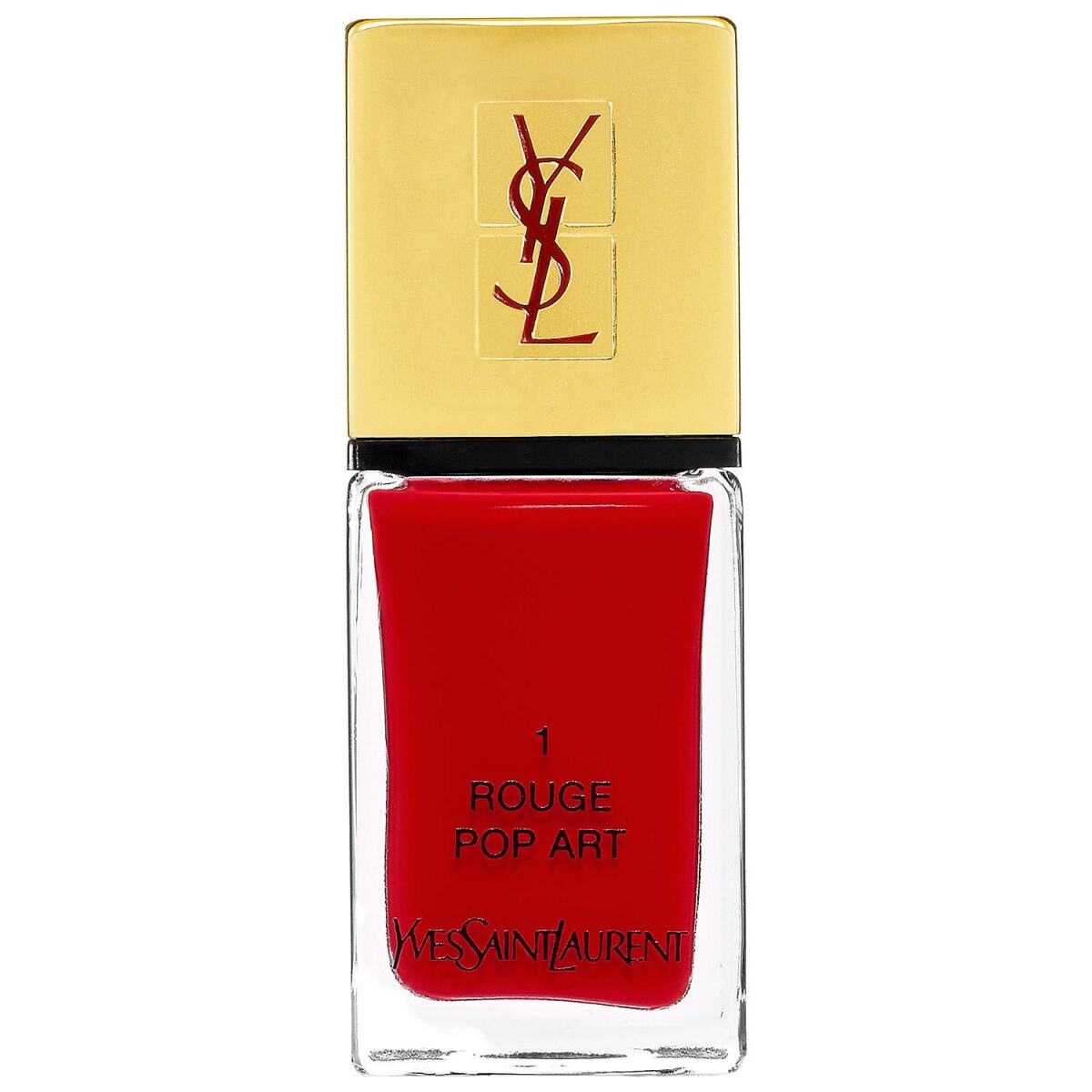 Lak na nechty Yves Saint Laurent, odtieň N°1 Rouge Pop Art. Predáva sa za 28,90 eura. 