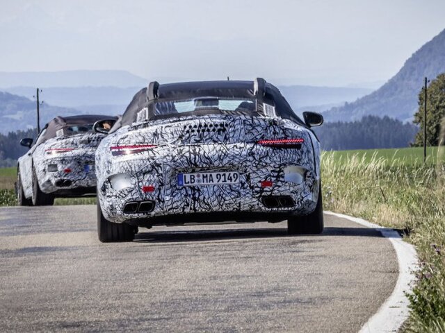Mercedes-Benz SL - maskované prototypy 2020