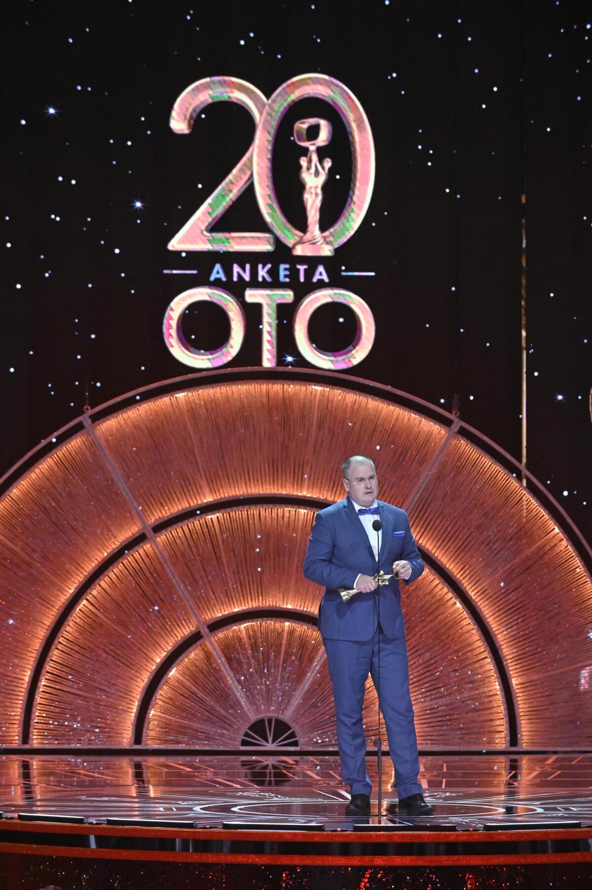 Ocenený komentátor športu Marcel Merčiak. 