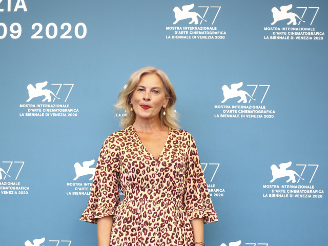 Herečka Jasna Duricic na filmovom festivale v Benátkach. 