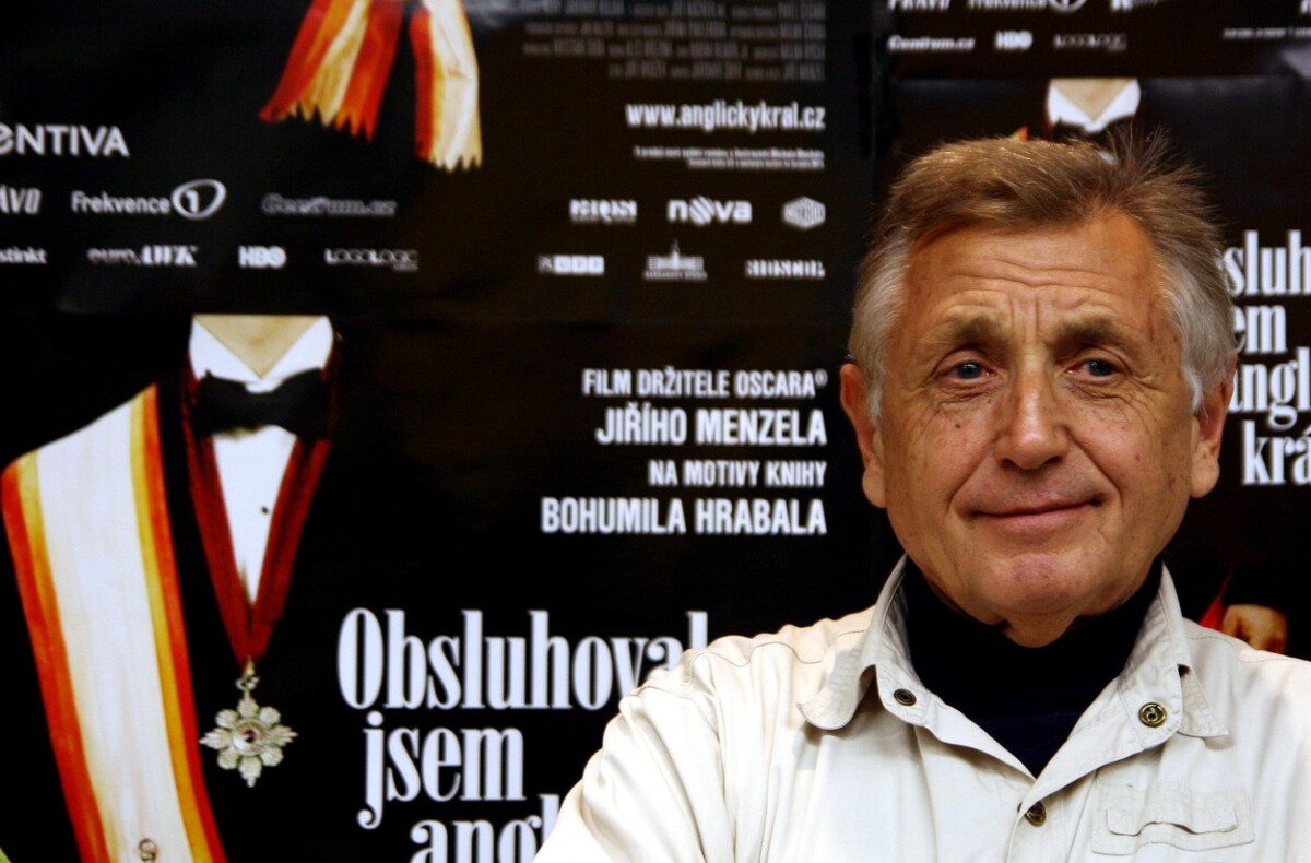 Režisér Jiří Menzel v roku 2007 na uvedení DVD Obsluhoval jsem anglického krále. 