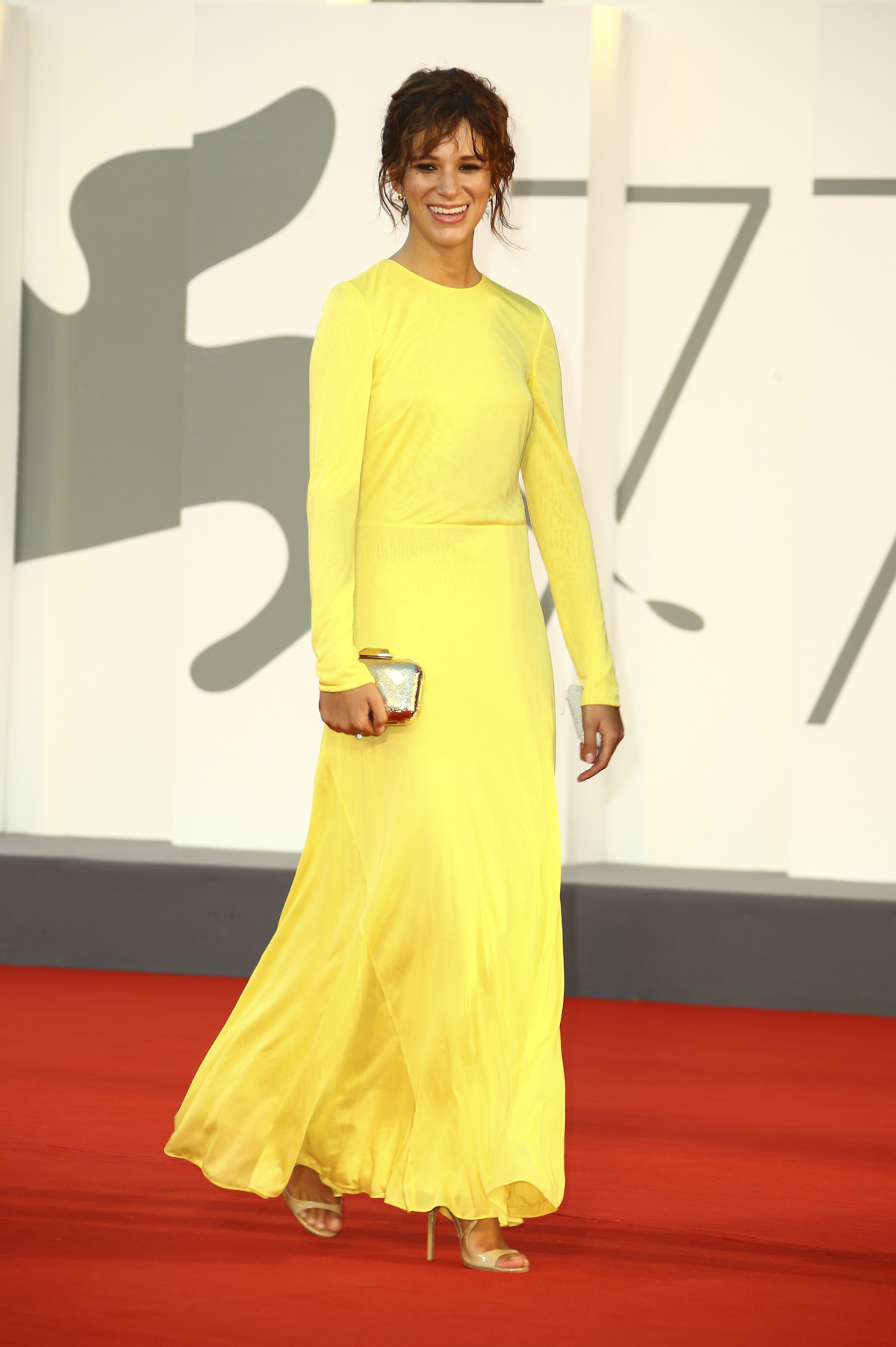 Herečka Eleonora De Luca na premiére filmu The Macaluso Sisters.