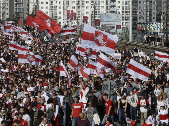 bielorusko protest demonštrácia