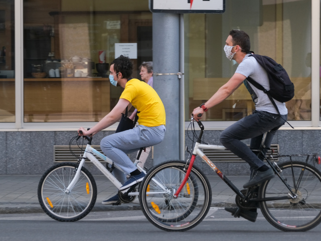 počasie, bicyklista, doprava