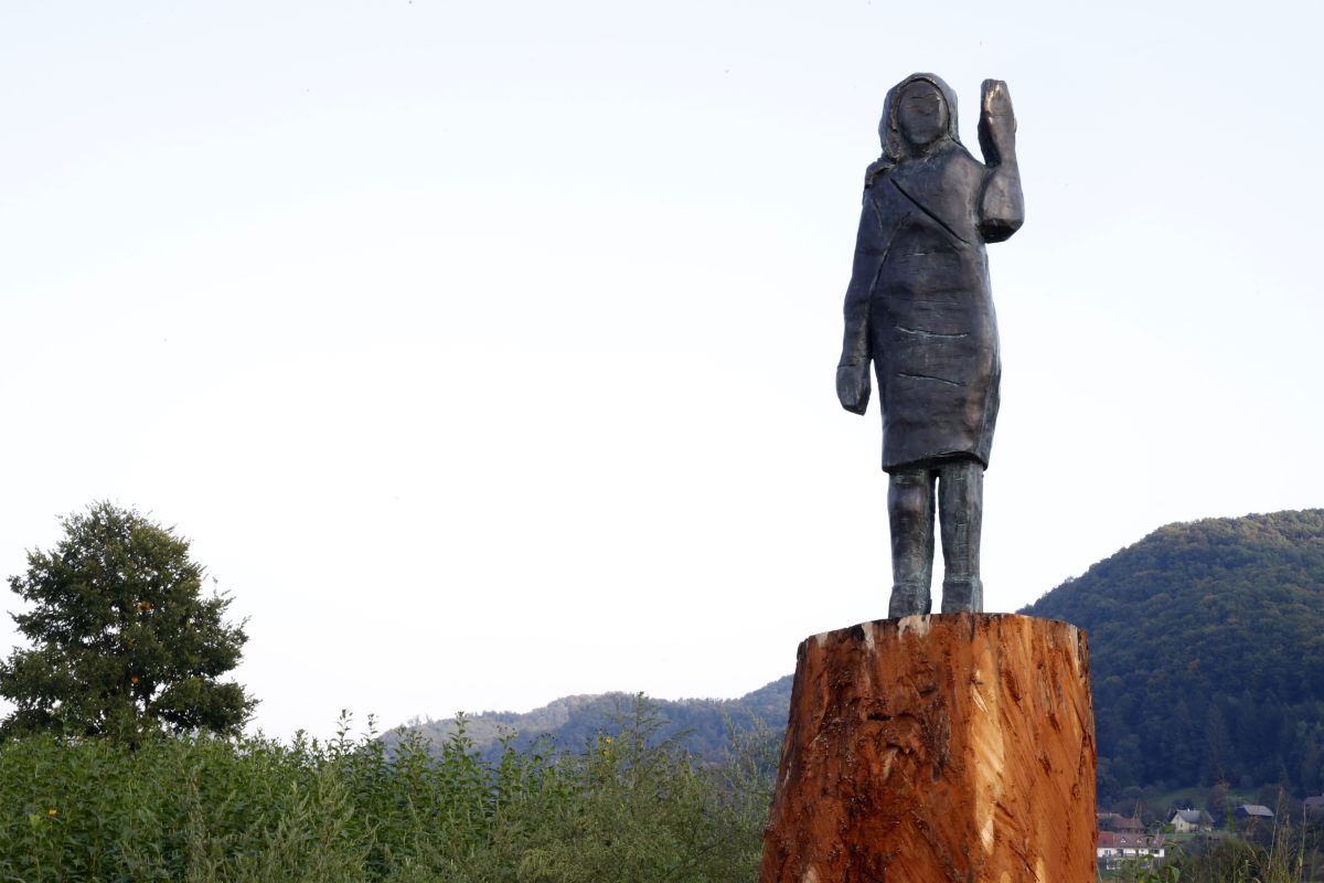 Melania Trump Sculpture
