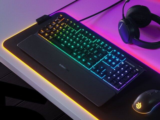 steelseries, apex 3, herná klávesnica