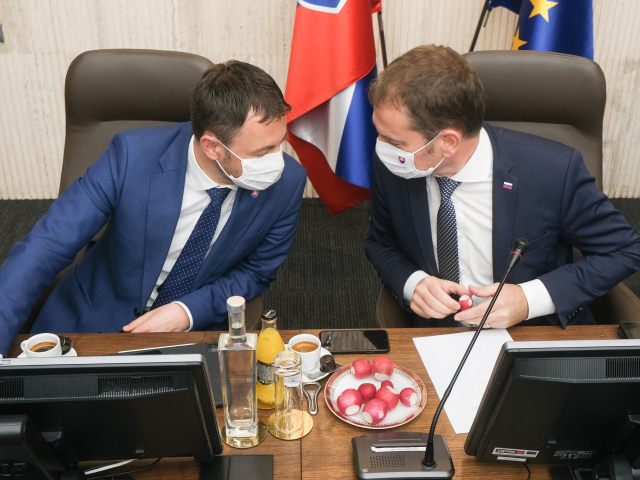 Eduard Heger a Igor Matovič