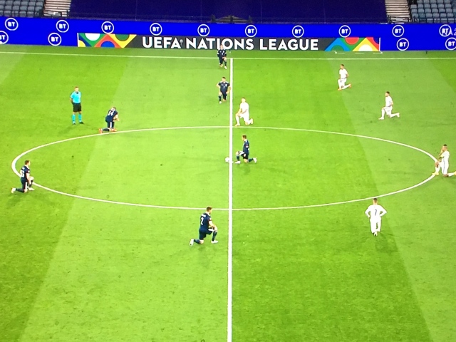 futbal, BLM, hráči proti rasizmu