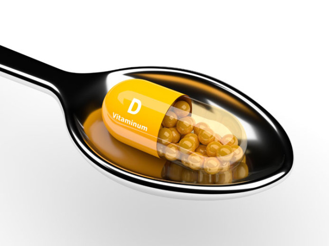 lyžica, liek, kapsula, vitamín D