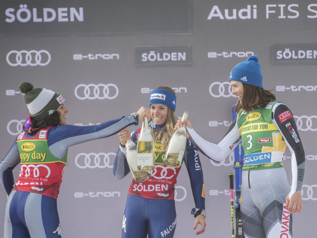 Petra Vlhová, Marta Bassinová, Federica Brignoneová