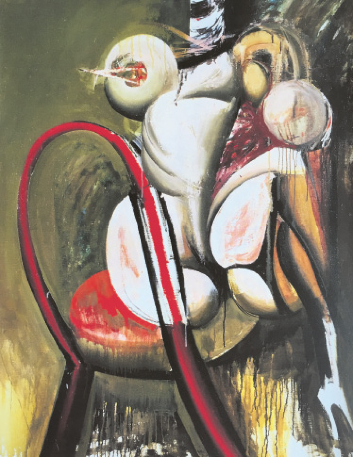 Striptease  1975  olej  